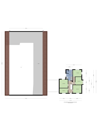 Plattegrond - Oud Emmeloorderweg 24, 8319 AE Schokland - Landgoed Schokland plattegrond eestste verdieping woning en naastgelegen schuur.jpg
